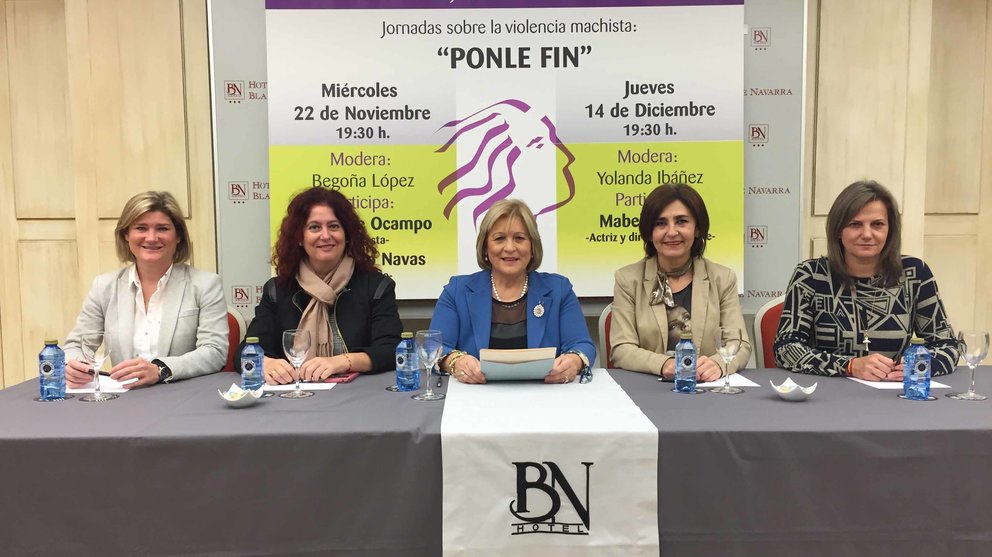 La Asociación de Mujeres Blanca de Navarra ha organizado el ciclo de conferencias Ponle Fin para abordar las agresiones sexuales y la violencia machista IMAGEN CEDIDA