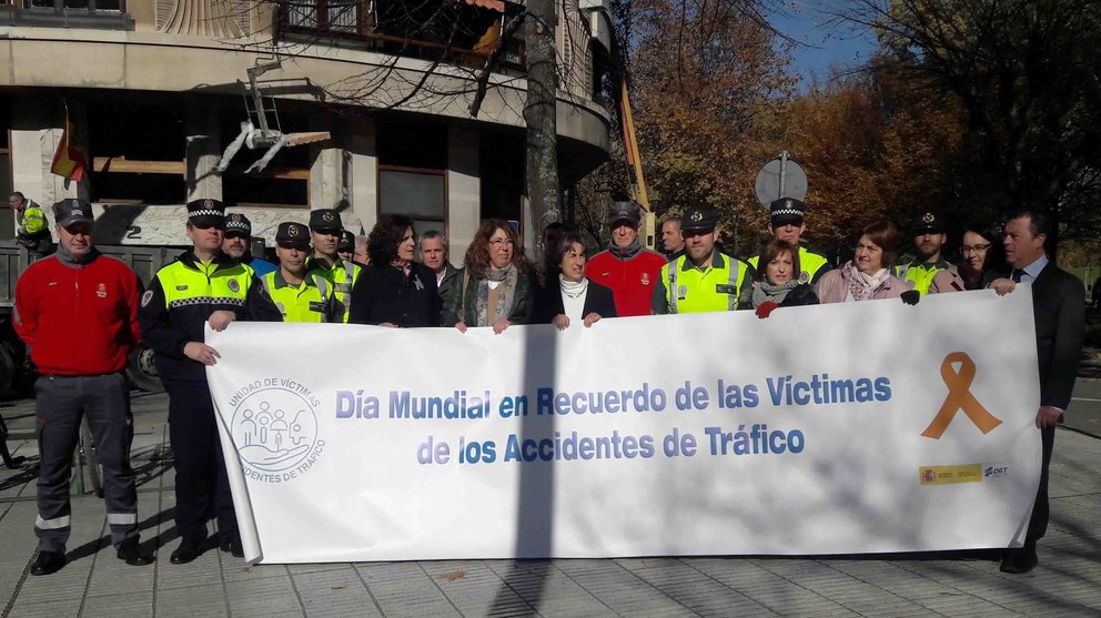 La Delegada del Gobierno en Navarra, Carmen Alba, en la conmemoración Día Mundial de las Víctimas de Accidentes de Tráfico CEDIDA
