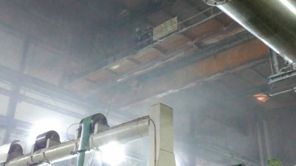 Incendio en una fábrica de Allo BOMBEROS DE NAVARRA