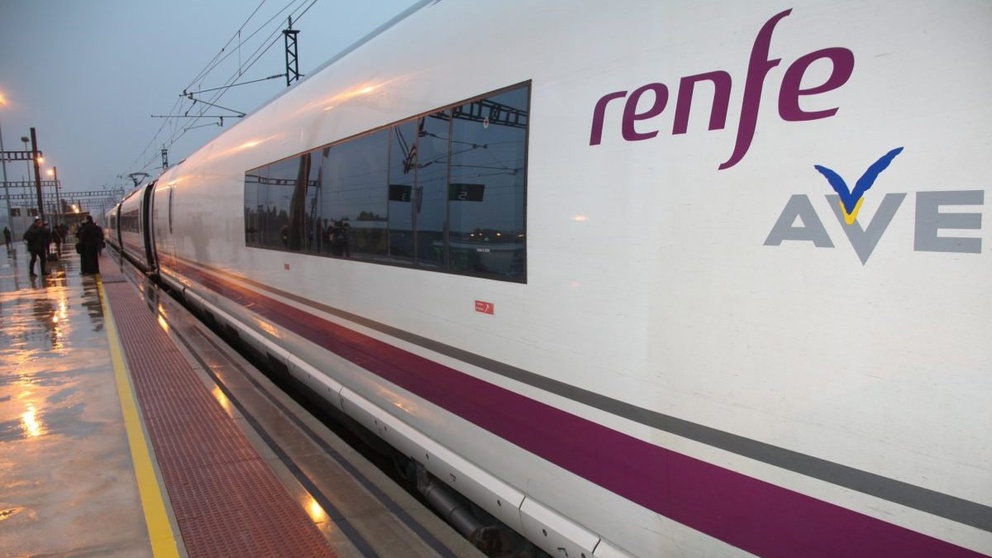 Imagen de un vagón del tren de alta velocidad RENFE