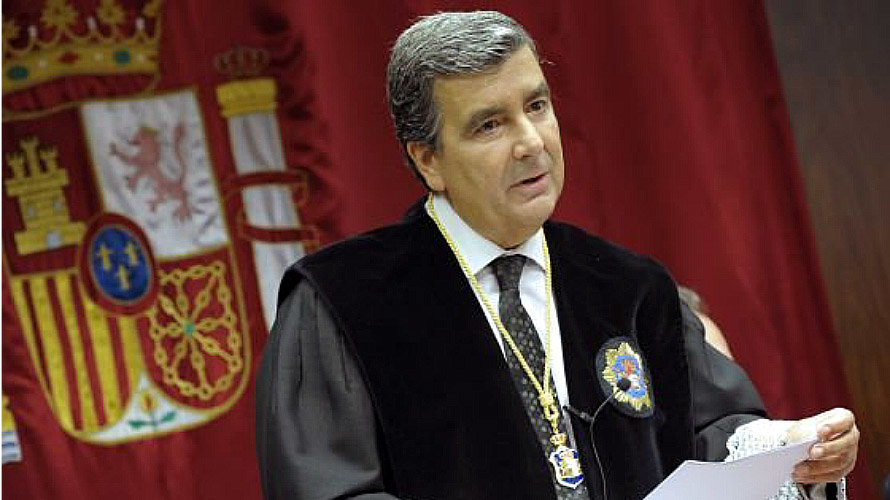 Juan Manuel Fernández durante la apertura del año judicial en Pamplona.