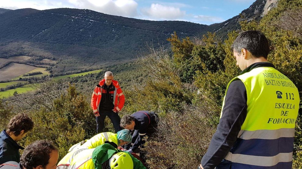 Rescate de un escalador herido en Echauri BOMBEROS DE NAVARRA