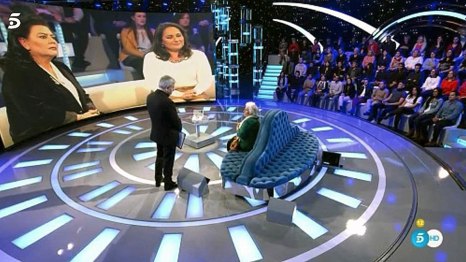 Un momento del programa de Telecino 'Volverte a ver' con la presencia de María del Monte.