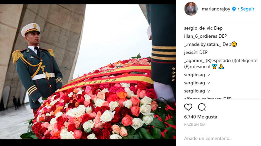 Imagen que subió Mariano Rajoy a su Instagram y que ha originado el bulo de su muerte