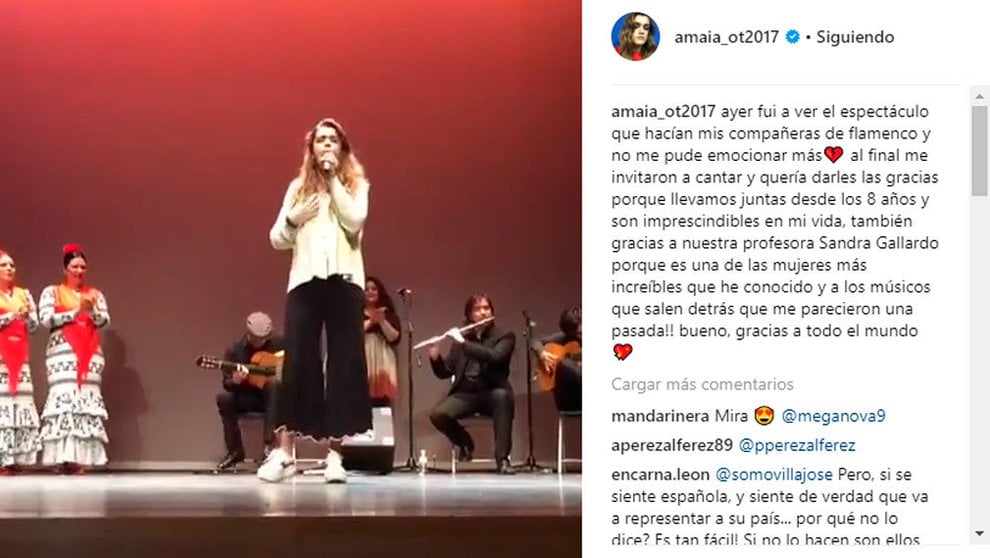 Amaia Romero en el Auditorio de Barañáin.