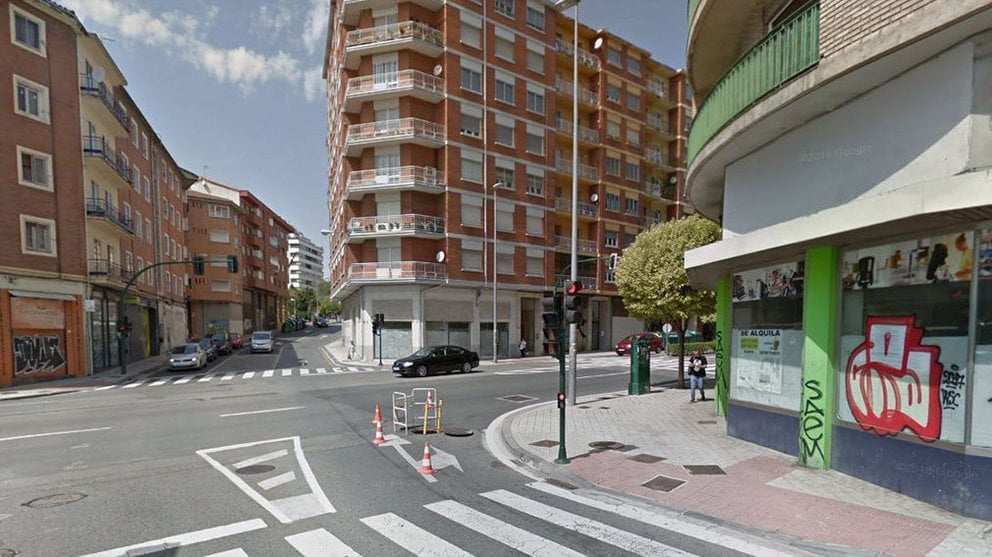 Imagen de archivo de la avenida Zaragoza, en el barrio de la Milagrosa, en Pamplona