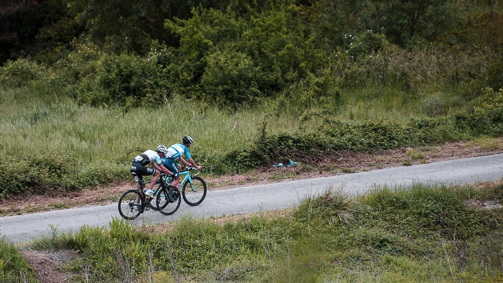 Llegada de la tercera etapa de la Vuelta Ciclista a Navarra. PABLO LASAOSA 05