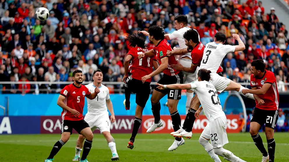 Liga Del Campeón Del Fútbol, Partido Entre Egipto V/s Uruguay Con