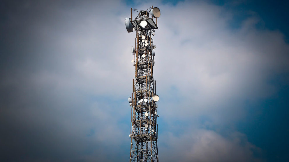 Una antena de telefonía móvil. ARCHIVO