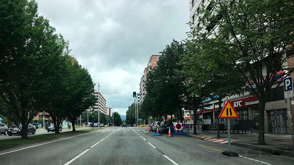 Comienzan a señalizar las obras que el Ayuntamiento de Pamplona va a realizar en la avenida Pío XII como expansión de su plan de amabilización NAVARRACOM 2