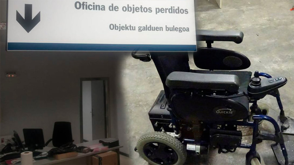 La Policía Municipal de Pamplona busca al propietario de una silla de ruedas eléctrica que ha sido entregada en objetos perdidos POLICÍA MUNICIPAL DE PAMPLONA
