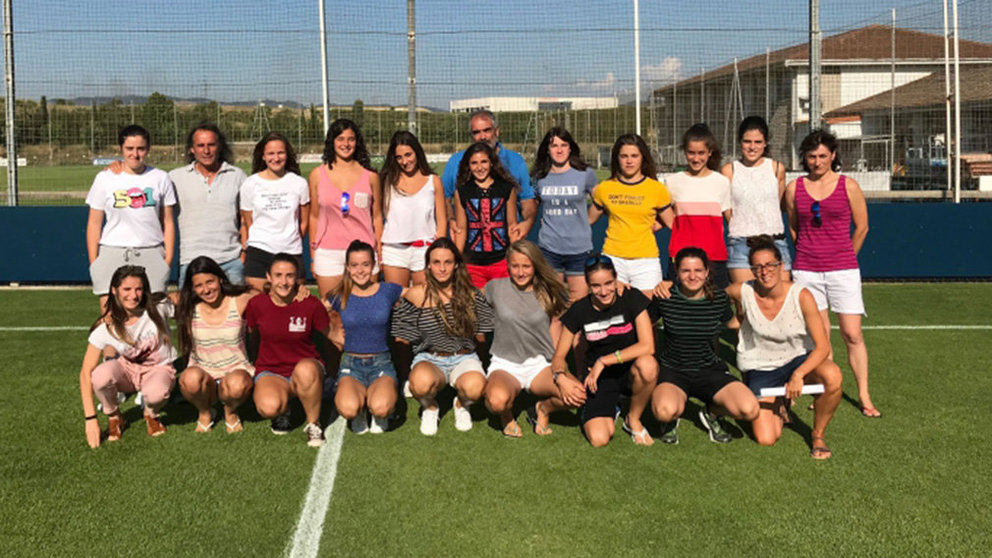 El equipo de Regional de Osasuna Femenino para la temporada 2018/19. OSASUNA