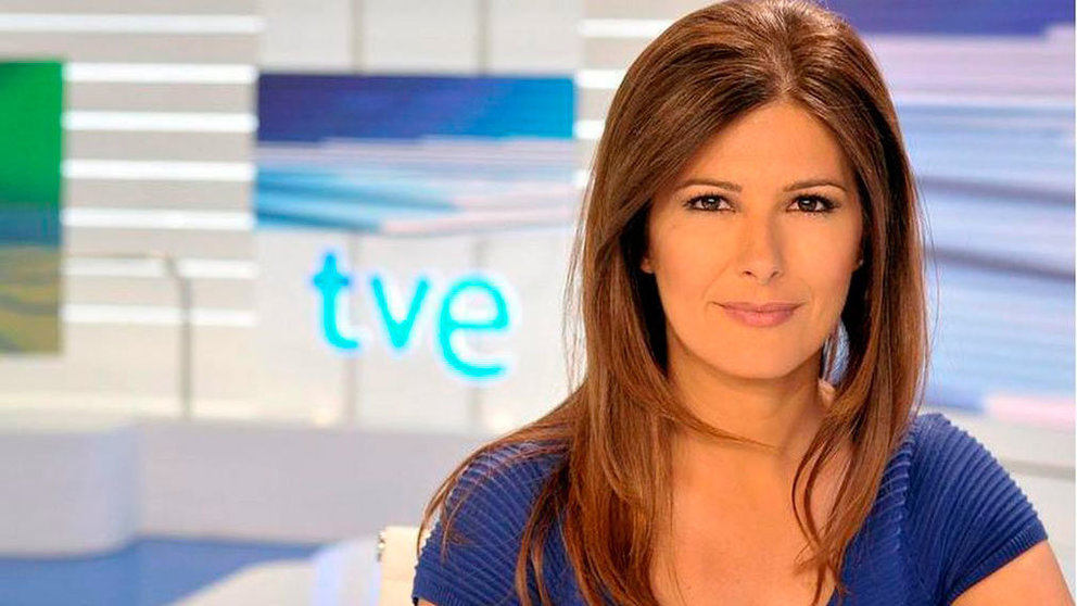 La presentadora del canal 24 horas de TVE, Lara Siscar. TVE