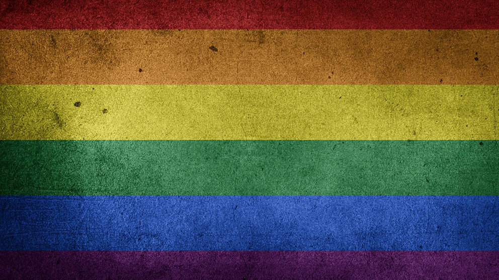 Una imagen de la bandera LGTB.