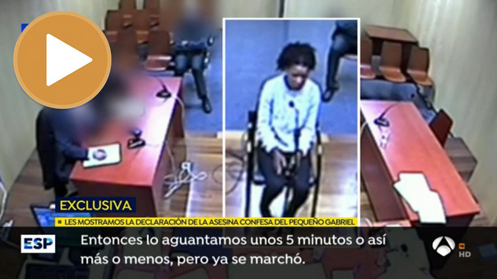 Una captura del vídeo de la confesión de Ana Julia Quezada sobre el aseisnato del pequeño Gabriel Cruz ANTENA 3 1