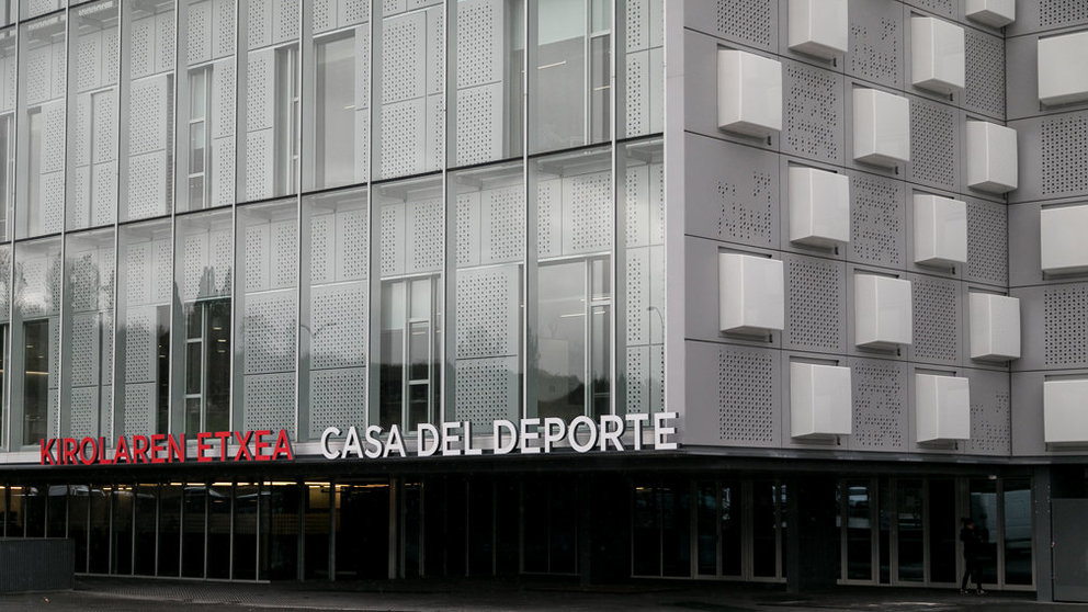 Casa del Deporte en el edificio del Navarra Arena. IÑIGO ALZUGARAY