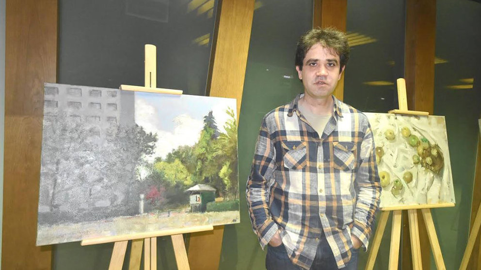 El artista pamplonés Eduardo Izcue presenta su exposición en el CITI Navarra CEDIDA