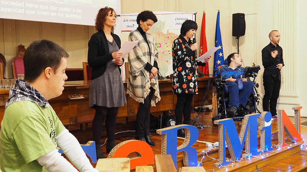 CERMIN ha exigido un desarrollo rural inclusivo con motivo de un acto convocado en Pamplona en el Día de la Discapacidad. Foto: CERMIN