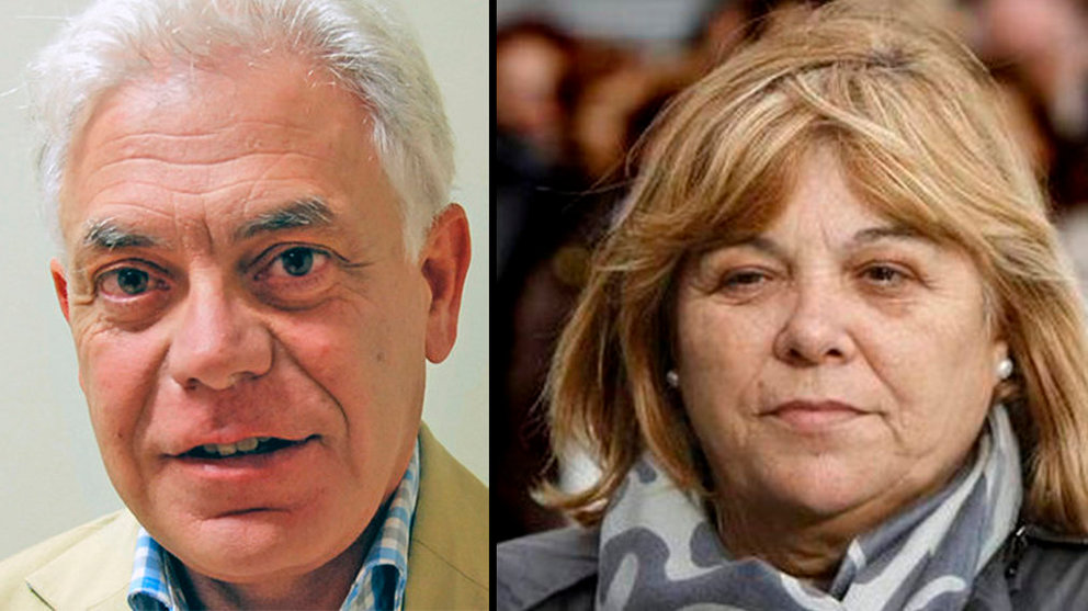 El diputado socialista Jesús María Fernández y Asun Casasola, madre de Nagore Laffage