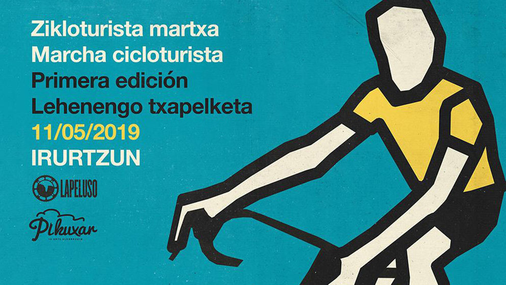 Cartel de la marcha cicloturista organizada en Irurtzun. Cedida.