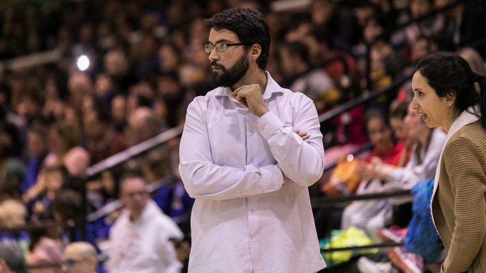 Xabi Jiménez, Partido de la liga LEB Plata de Baloncesto entre Basket Navarra y Marín Pontevedra (20). IÑIGO ALZUGARAY
