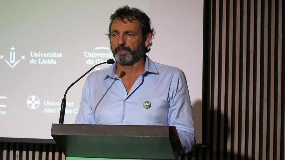 Óscar Camps, fundador de Open Arms, durante una charla EUROPA PRESS