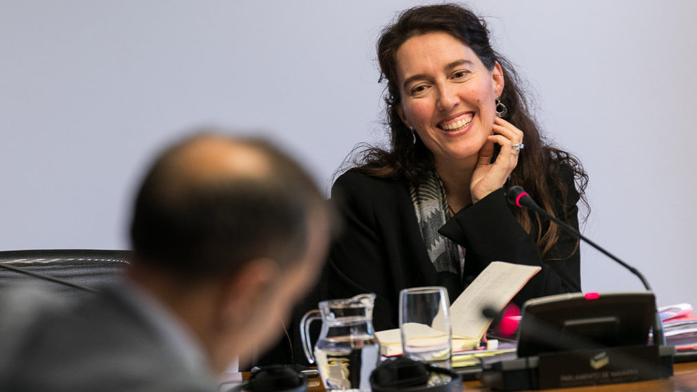  Yolanda Blanco Rodríguez, directora general de Industria, Energía e Innovación del Gobierno de Navarra, comparece en la comisión de investigación de Sodena (03). IÑIGO ALZUGARAY