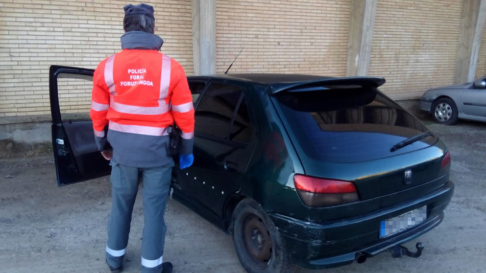 Un agente de la Policía Foral denuncia a la conductora sorprendida conduciendo sin puntos y drogada en Tudela POLICÍA FORAL