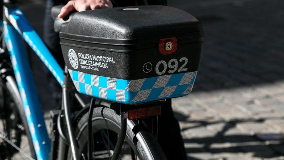 Presentación de la nueva patrulla en bicicleta de la Policía Municipal de Pamplona (14). IÑIGO ALZUGARAY