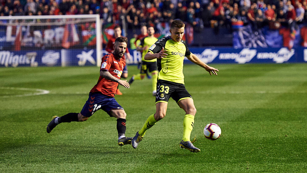 Partido entre Osasuna y Nastic correspondiente a la vigesimo octava jornada de liga. MIGUEL OSÉS 3