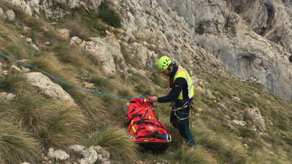 Rescate de un montañero en la sierra de Codés GUARDIA CIVIL