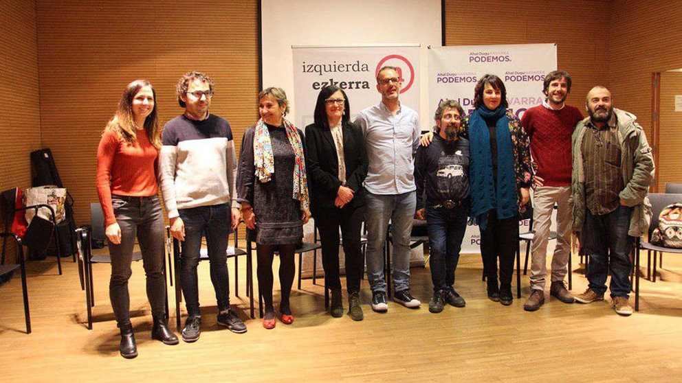 Presentación de la candidatura de Podemos e I-E en Berriozar CEDIDA