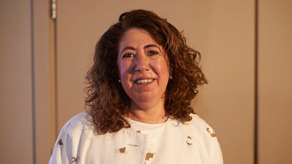 Carmen Alba, de la candidatura de Navarra Suma para el Ayuntamiento de Pamplona. PABLO LASAOSA