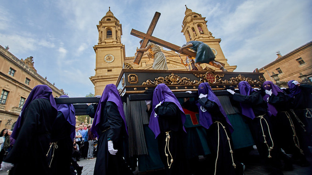 Procesión de Viernes Santo de Pamplona. IÑIGO ALZUGARAY
