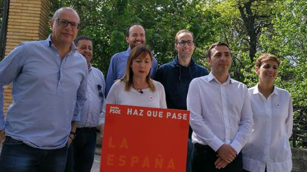 Rueda de prensa de la candidata del PSN al Congreso por Navarra Conchi Ruiz CEDIDA