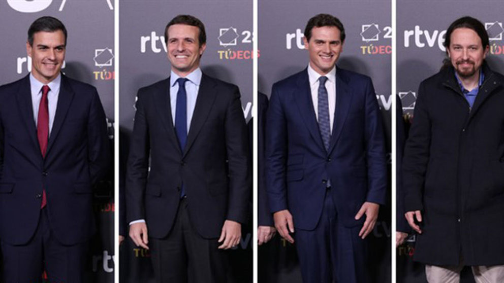 Imagen de los candidatos a la presidencia del Gobierno. ARCHIVO