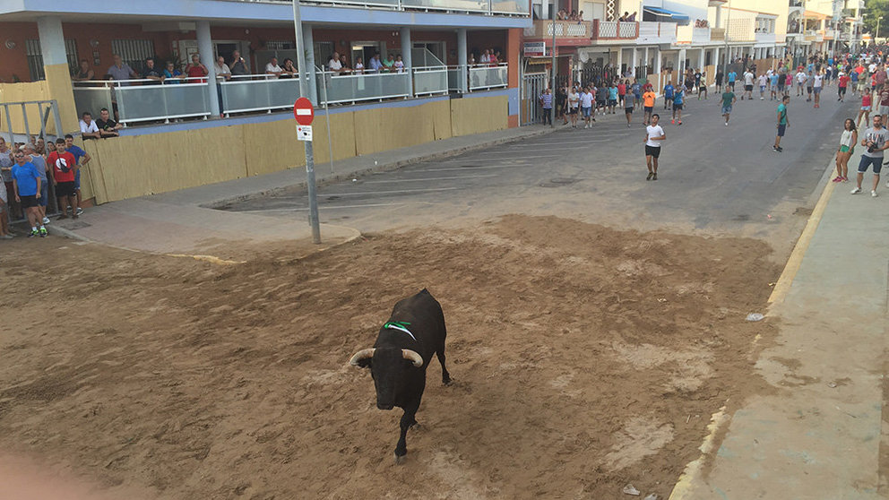Imagen del festejo de los bous al carrer celebrado en Xilxes, en la provincia de Castellón PS XILXES