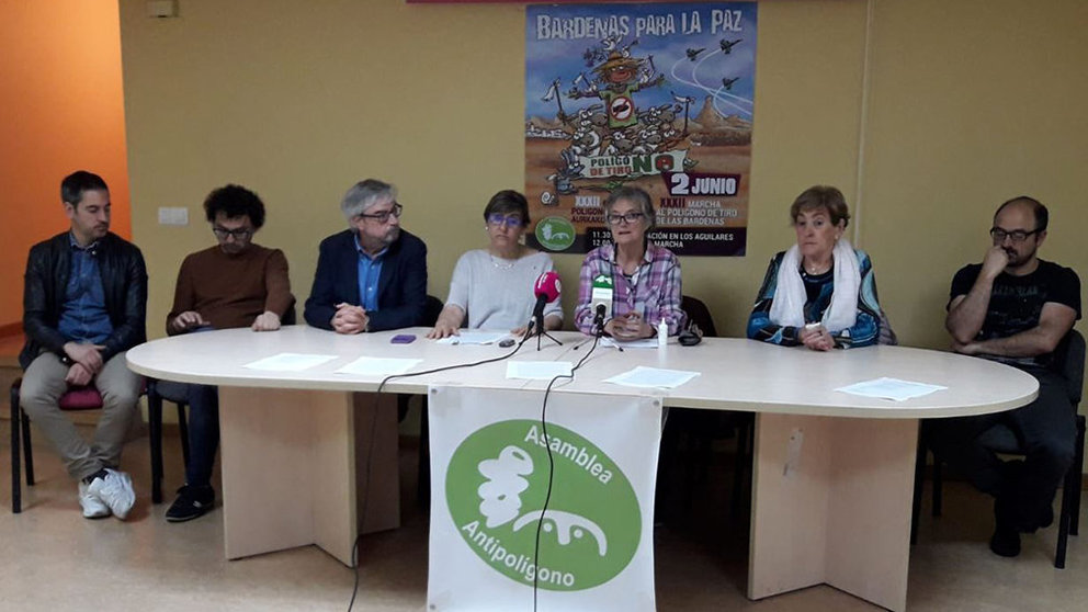 Rueda de prensa celebrada por la Asamblea Antipolígono, anunciando la marcha anual el próximo domingo 2 de junio IMAGEN CEDIDA