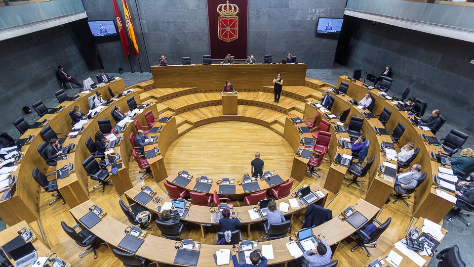 Imagen del Parlamento de Navarra durante la pasada legislatura ARCHIVO