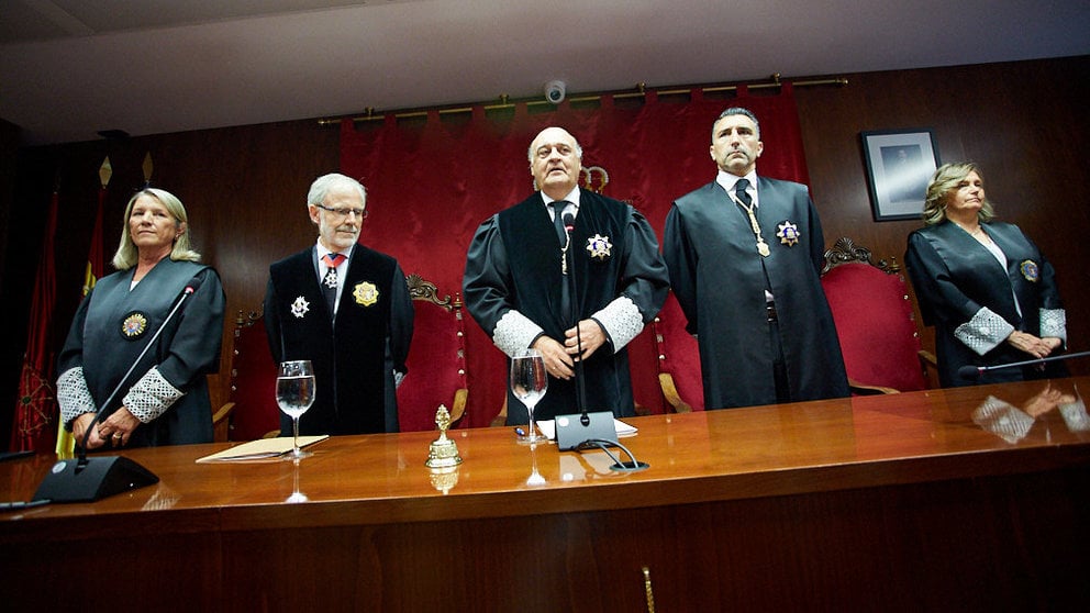 Acto de apertura del año judicial en el Palacio de Justicia de Navarra. IÑIGO ALZUGARAY