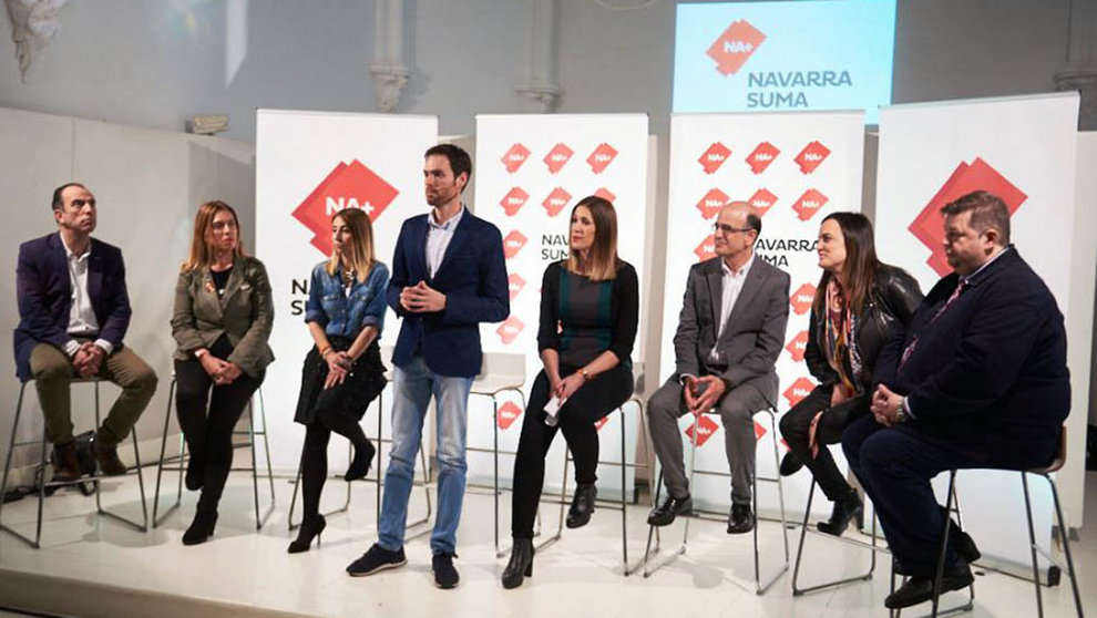Presentación de los candidatos de Navarra Suma al Congreso y al Senado para las elecciones de abril de 2019.