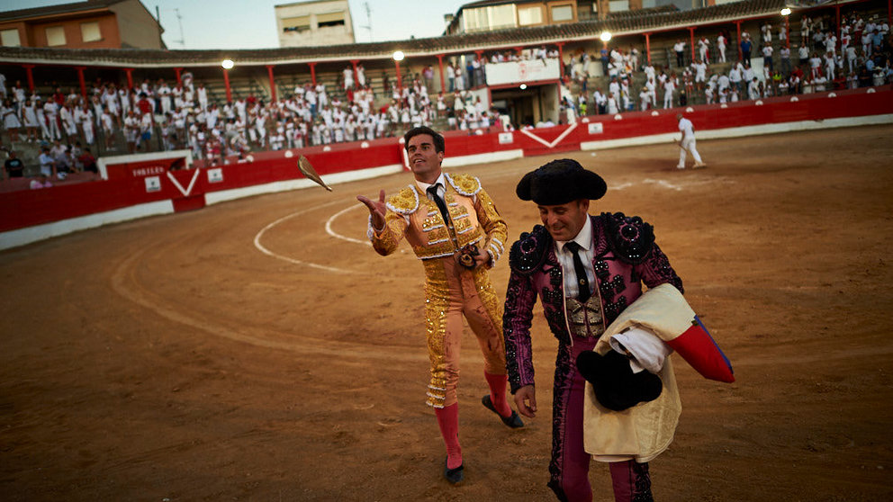 Corrida de toros en Corella con las ganaderías de Victorino Martín y Los Maños, para los diestros Morenito de Aranda, Rubén Pinar y Joaquín Galdós. MIGUEL OSÉS