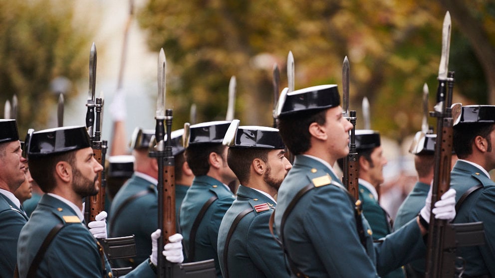 La Guardia Civil de Navarra celebra el día de su Patrona, La Virgen del Pilar. PABLO LASAOSA 4