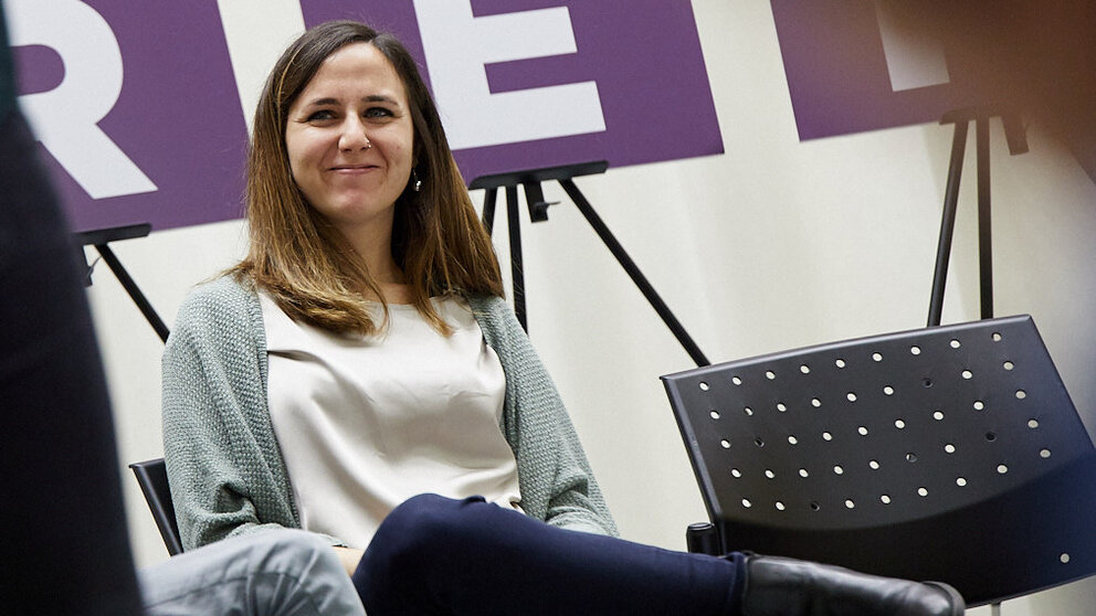 Acto electoral de Unidas Podemos con la presencia de Irene Montero, Ione Belarra, Neniques Roldán, Maite Mola, Mikel Buil, Ainhoa Aznárez y Edurne Eguino. IÑIGO ALZUGARAY