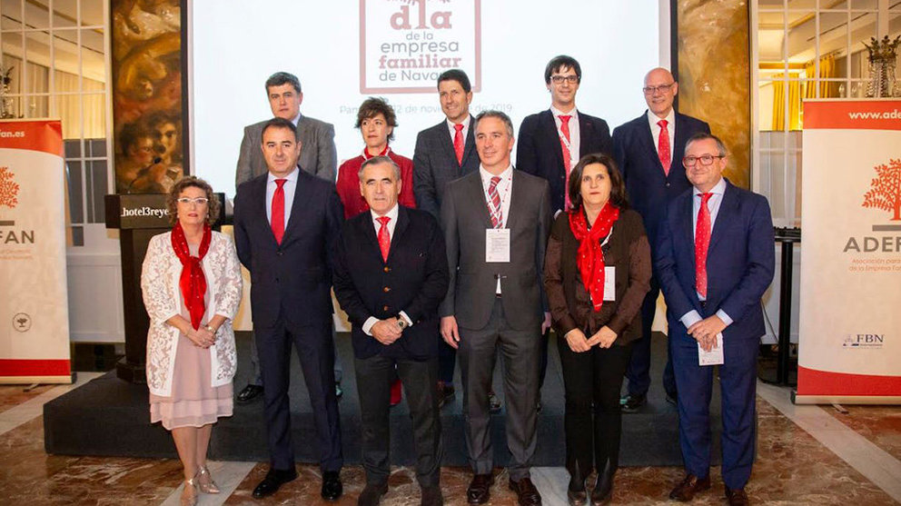 La junta directiva de ADEFAN, en el Día de la Empresa Familiar de Navarra CEDIDA