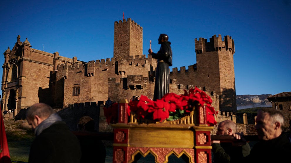 Celebración del Día de Navarra en el Castillo de Javier. PABLO LASAOSA
