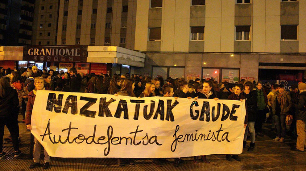 Concentración del colectivo feminista en la Chantrea EUROPA PRESS