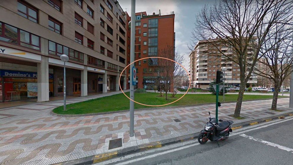 Local en el que abrirá el primer restaurante de la cadena Taco Bell en Pamplona. ARCHIVO