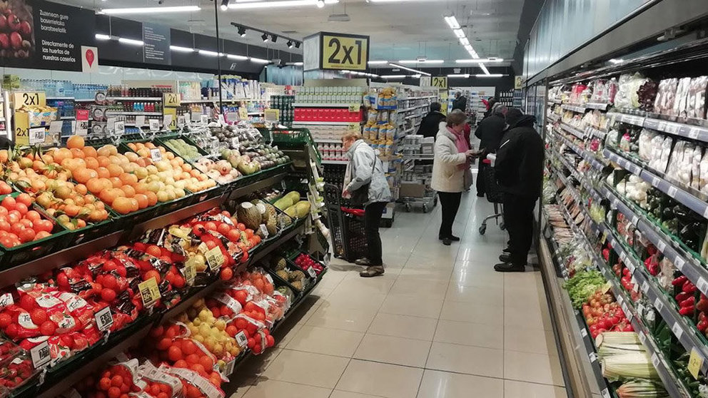 Interior de un supermercado Eroski. CEDIDA