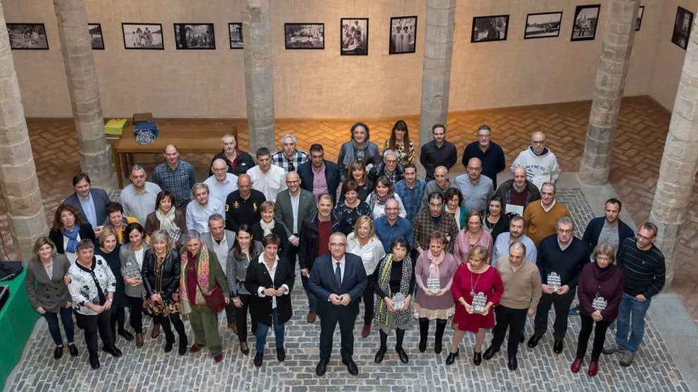 Los funcionarios del Ayuntamiento de Pamplona que se ha jubilado en 2019. CEDIDA